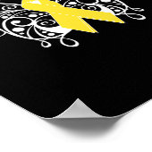 自殺防止認識度イエローリボンバター ポスター (角)