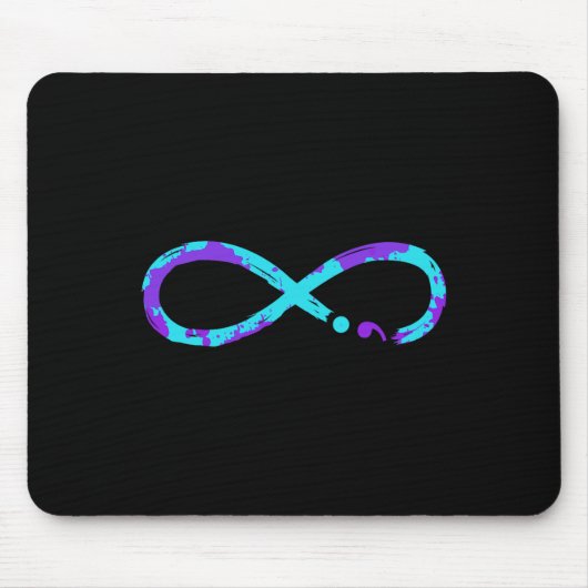 自殺防止認識度インフィニティサイン マウスパッド (正面)