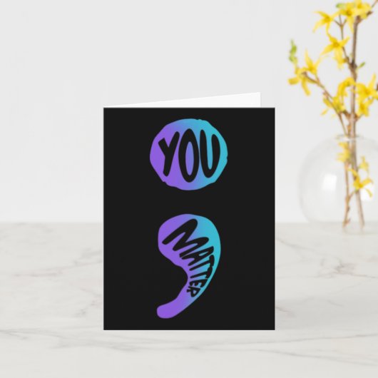 自殺防止認識度ウィークあなたが問題セミセミ カード (黄色い花)