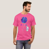 自殺防止認識度ウィークリボンヒマワリ Tシャツ (正面フル)