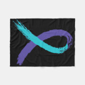 自殺防止認識度グランドパUsa国旗Ck G フリースブランケット (正面(横))