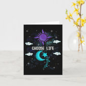 自殺防止認識度セミコロン選択ライフ カード (黄色い花)