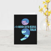 自殺防止認識度セミコロンPrevent Sui カード (黄色い花)