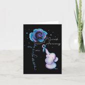 自殺防止認識度ゾウひまわりTe カード (正面)