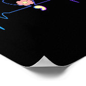 自殺防止認識度ハート心拍Semic ポスター (角)