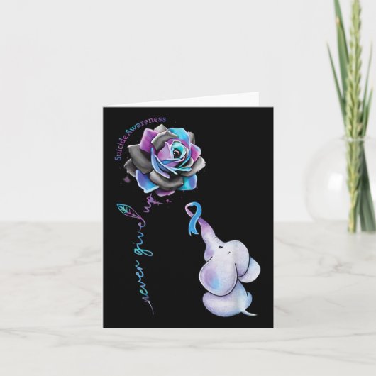 自殺防止認識度フラワーエレファントリブ カード (正面)