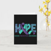 自殺防止認識度ホープRibbon You Probll カード (黄色い花)