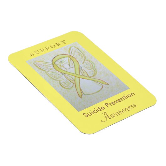 自殺防止認識度リボンエンジェルマグネット マグネット (右側)