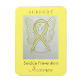 自殺防止認識度リボンエンジェルマグネット マグネット (縦)