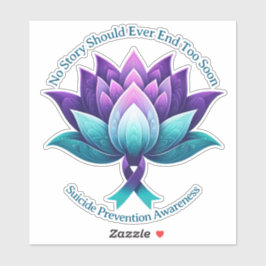 自殺防止認識度リボン提唱者988 シール