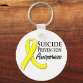 自殺防止認識度リボン キーホルダー (正面)