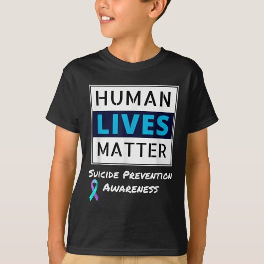 自殺防止認識度人命 Tシャツ (正面)