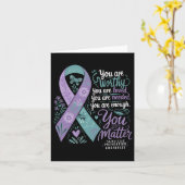 自殺防止認識度前向きサポート カード (黄色い花)