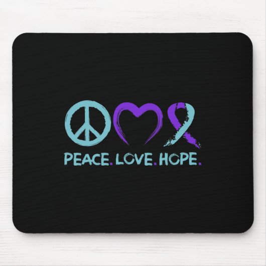 自殺防止認識度平和ラブホープ マウスパッド (正面)
