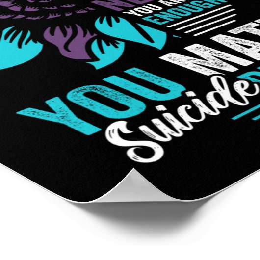 自殺防止認識度愛される価値がある ポスター (角)