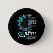 自殺防止認識度愛される価値がある 缶バッジ (正面)