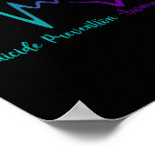 自殺防止認識度月セミコロンハート ポスター (角)