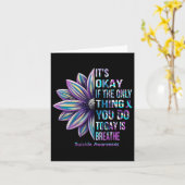 自殺防止認識度月家族サポート カード (黄色い花)