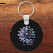 自殺防止認識度月家族サポート キーホルダー (正面)