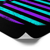 自殺防止認識度米国国旗のサポート ポスター (角)