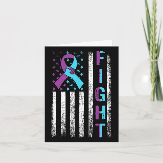 自殺防止認識度米国国旗R カード (正面)