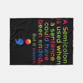 自殺防止認識度精神保健低下 フリースブランケット (正面(横))