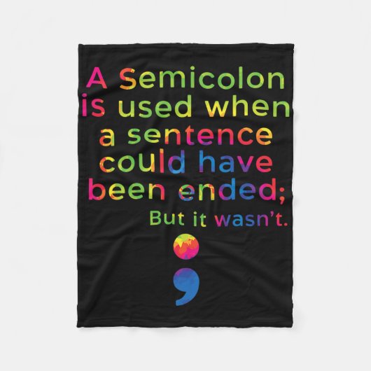 自殺防止認識度精神保健低下 フリースブランケット (正面)