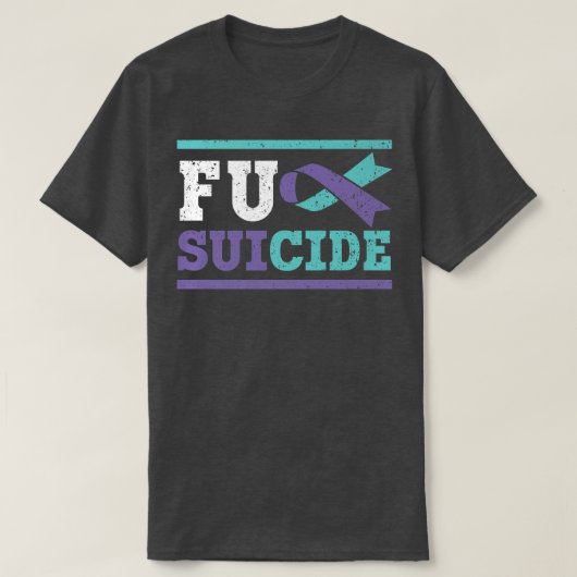自殺防止認識度精神保健低下 Tシャツ (デザイン正面)