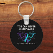 自殺防止認識度絶対に返せない キーホルダー (裏面)