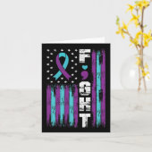 自殺防止認識度遭難戦アメリカ カード (黄色い花)