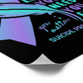 自殺防止認識度 前向きやる気を起こさせる ポスター (角)