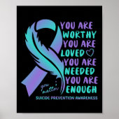 自殺防止認識度 前向きやる気を起こさせる ポスター (正面)