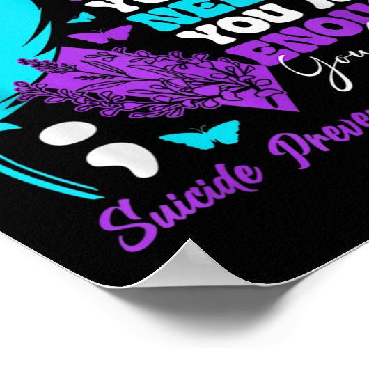 自殺防止認識度 前向きやる気を起こさせる ポスター (角)