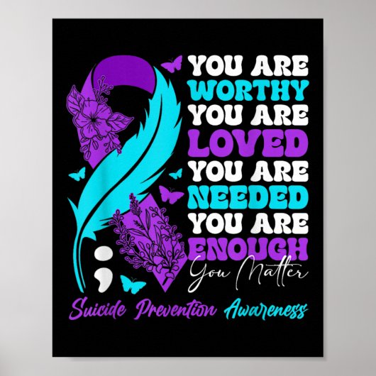 自殺防止認識度 前向きやる気を起こさせる ポスター (正面)