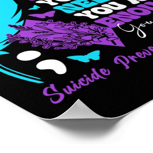 自殺防止認識度 前向きやる気を起こさせる ポスター (角)