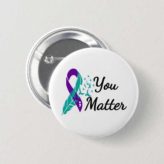 自殺防止認識度 缶バッジ (正面&裏面)