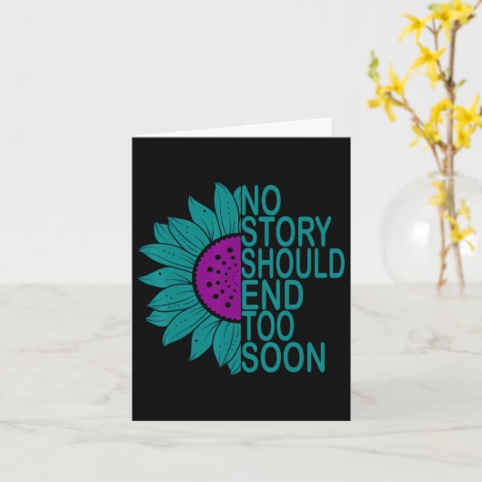 自殺防止認識度No Story Should End T カード (黄色い花)