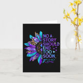 自殺防止認識度No Story Should End T カード (黄色い花)