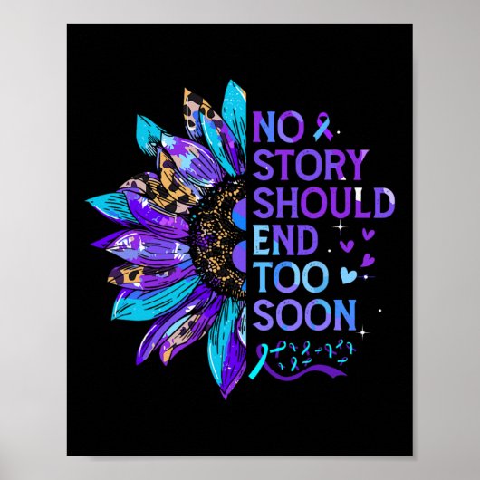 自殺防止認識度No Story Should End T ポスター (正面)