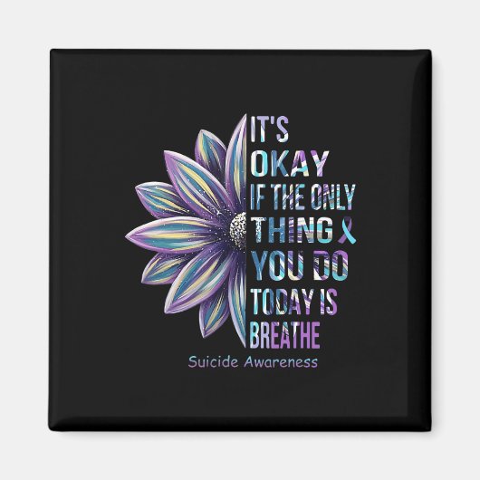 自殺防止認識度Onlはもし大丈夫 マグネット (正面)