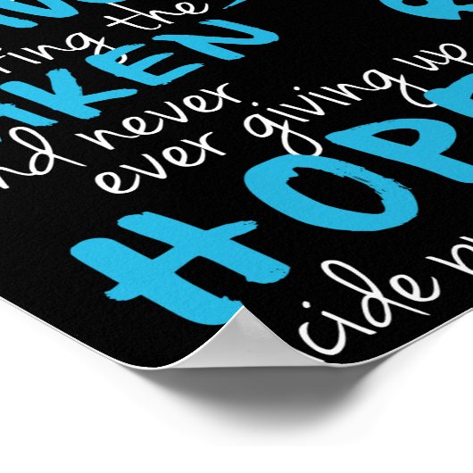 自殺防止認識度Tシャツ ポスター (角)