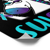 自殺防止認識度Unicorn おもしろい Gif ポスター (角)