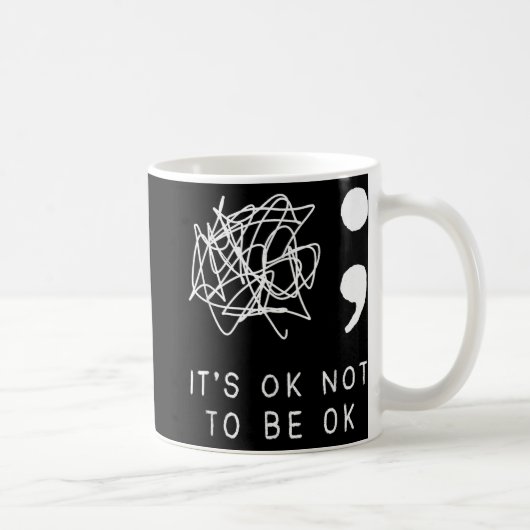 自殺防止認識度YはOkではない コーヒーマグカップ (右)