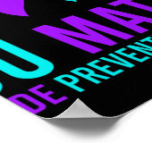 自殺防止認識度You Ribbonハートビート ポスター (角)