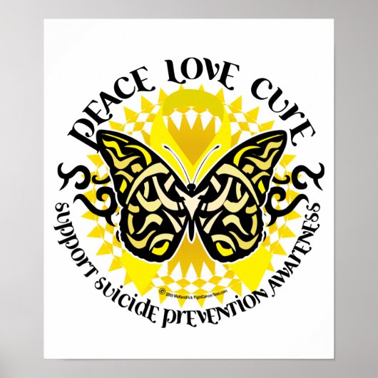 自殺防止部族蝶 ポスター (正面)