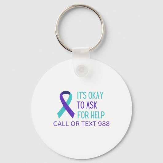 自殺防止988ホットラインシャツ988自殺C キーホルダー (正面)