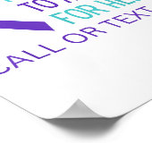 自殺防止988ホットラインシャツ988自殺C ポスター (角)