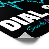 自殺防止988明日は精神的なHが必要 ポスター (角)