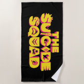 自殺隊 |キャラクターアイコンのロゴ ビーチタオル (正面)