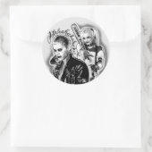 自殺隊|ジョーカー&ハーレーエアブラシタトゥー ラウンドシール (バッグ)